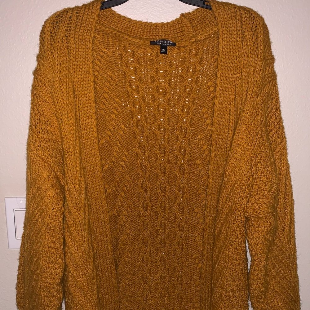 Topshop Mustard Cardigan